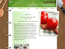 Tablet Screenshot of camasfarmersmarket.org